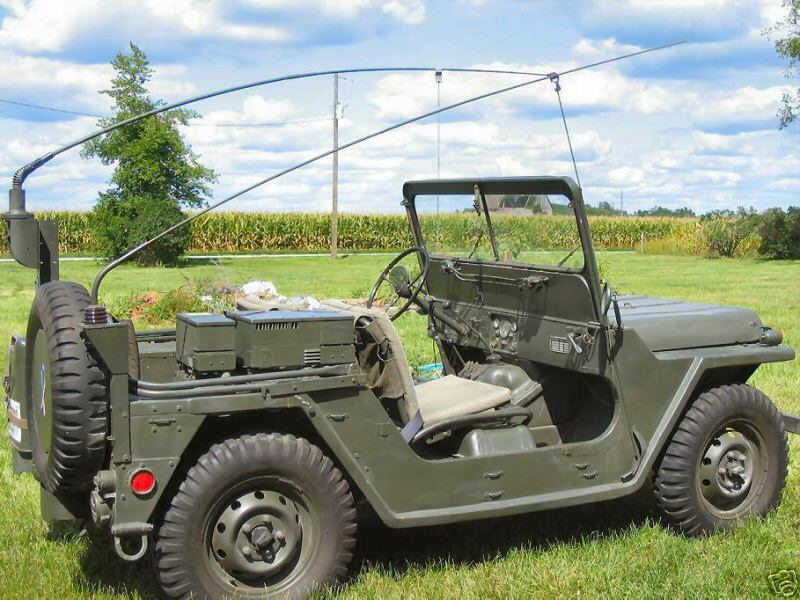 Military jeep antenna mount