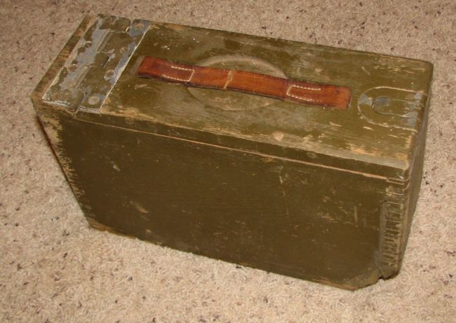 wooden ammo box