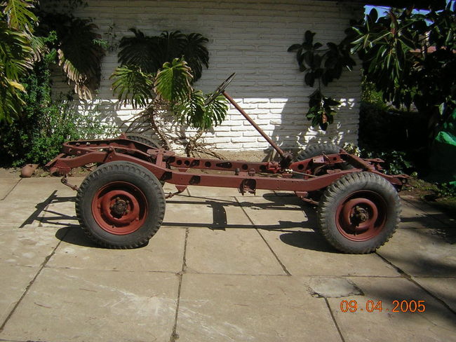 1943 gpw ford jeep frame