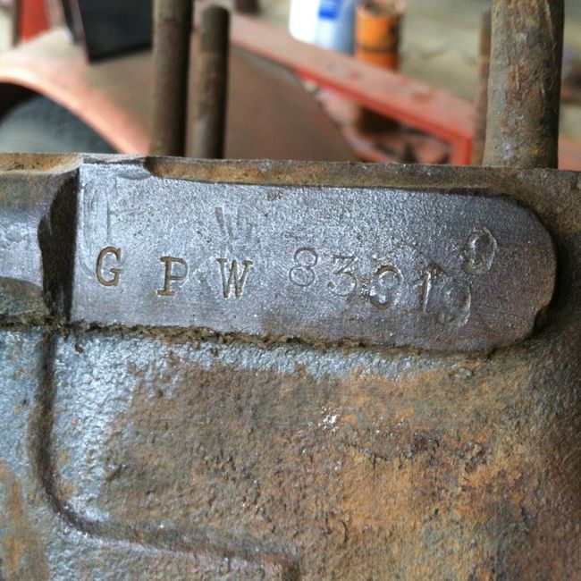 1942 GPW Engine Markings