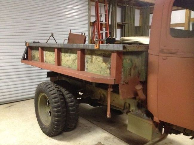 1942 Chevrolet G506 dump bed restoration