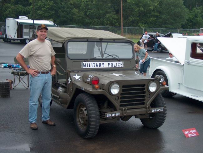 Ray Clements with his M151A1