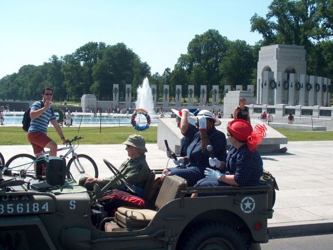 At the WWII Memorial