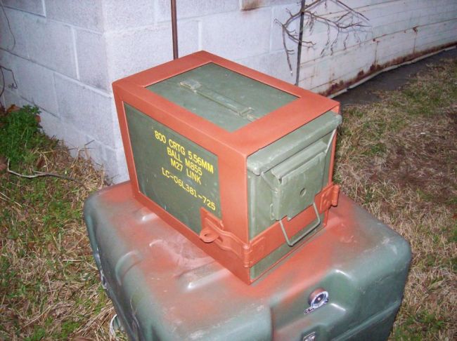 ammo box rack