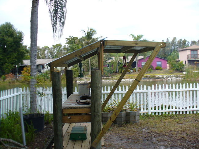 outdoor kitchen completed