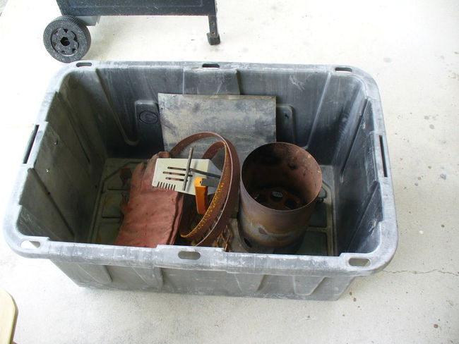 cast iron travel/storage box