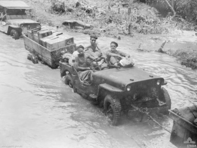 Aussie jeep, 9th Infantry Battalion, Solomon Islands, Bougainville