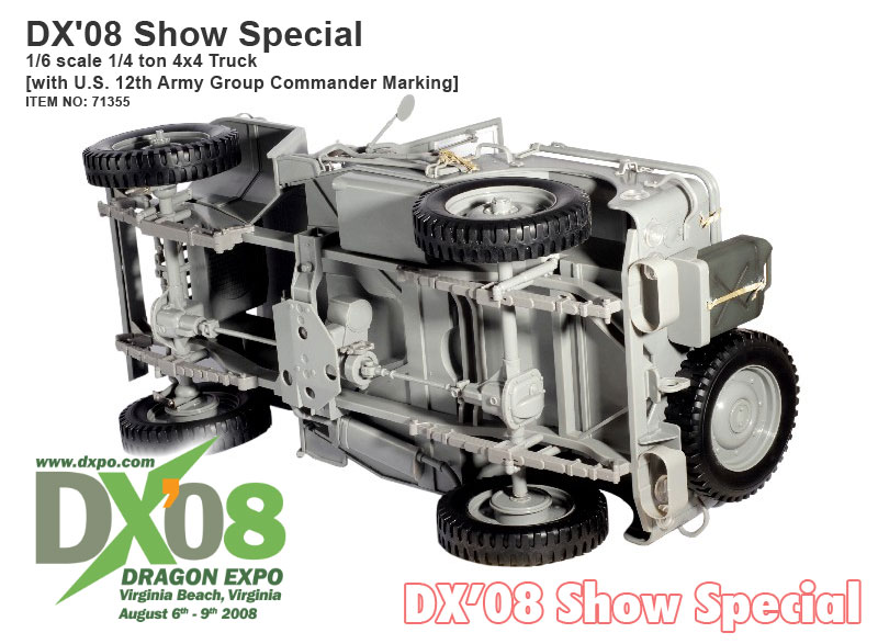 高品質人気SALEDRAGON DX08 Show Exclusive ドラゴンエキスポ08会場限定版未開封新品　1/4トン・トラック　特製エンジン付 US Jeep 1/4 ton 4x4 Truck 戦車、軍用車両