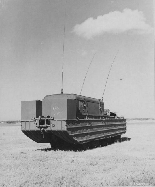 Radio equipment has been installed in DUKW