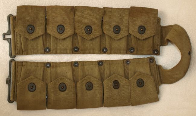 M1923 Cartridge Belt - Burlington Mills 1942 - M1917, M1918 , & 1923 ...