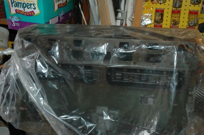 Engine Block Under plastic for transport