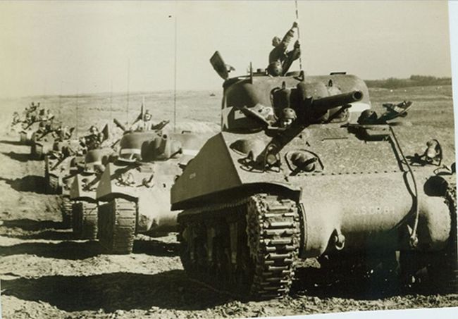 Tanks on the move in France.