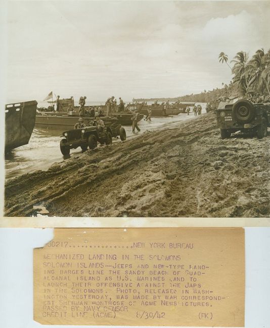 Mechanized Landing in the Solomons