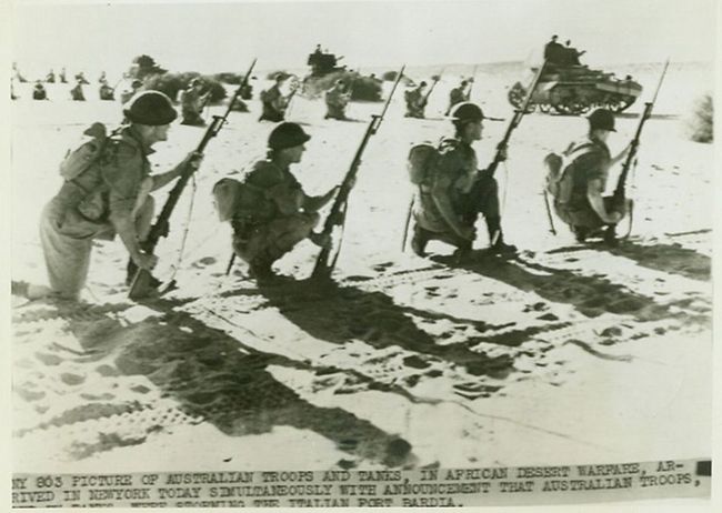 Australian Troops in the Desert