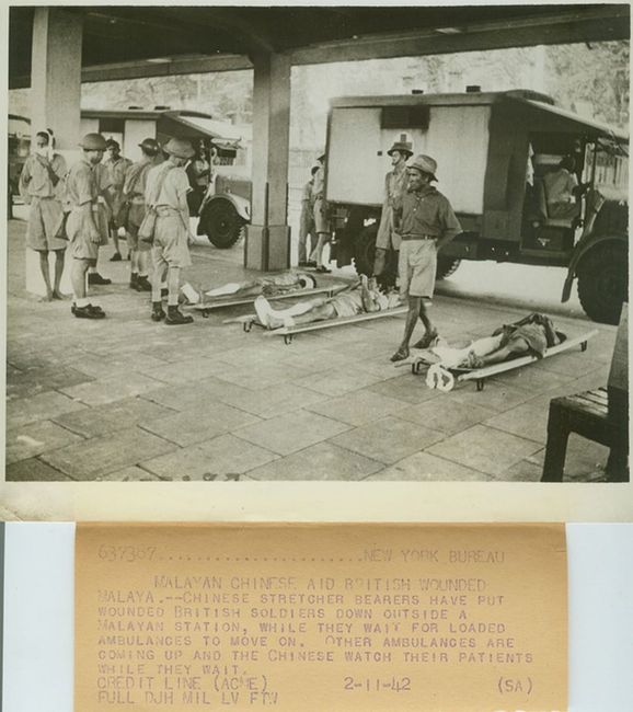 Malayan Chinese Aid British Wounded