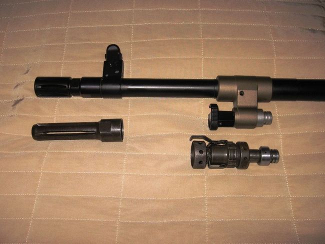 FN MAG 58 Flash Hider &amp; Gas regulator