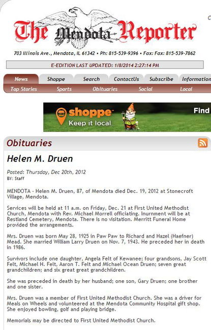 Helen M Druen