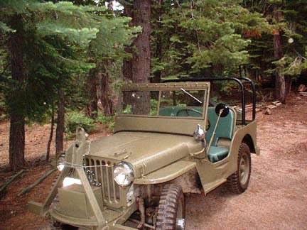 Jeep at Fallen Leaf Lake