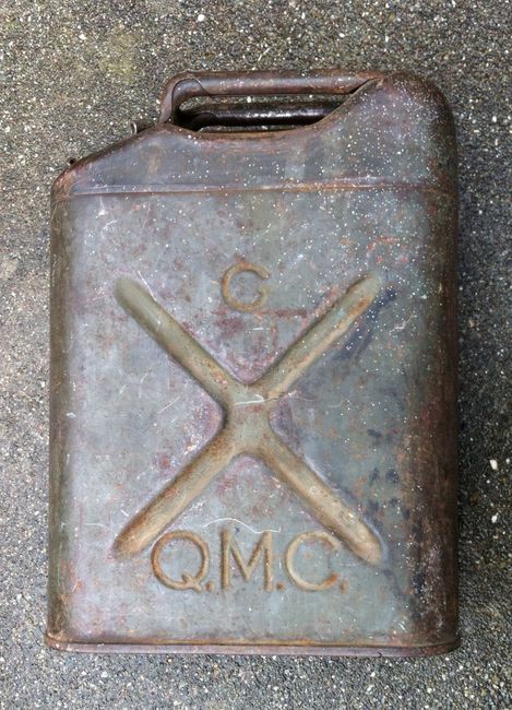 QMC markings on 1943 gas can