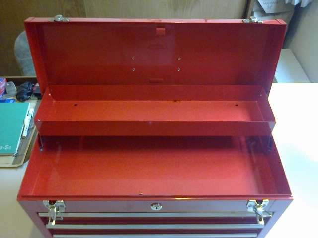 Portable 3 drawer tool box