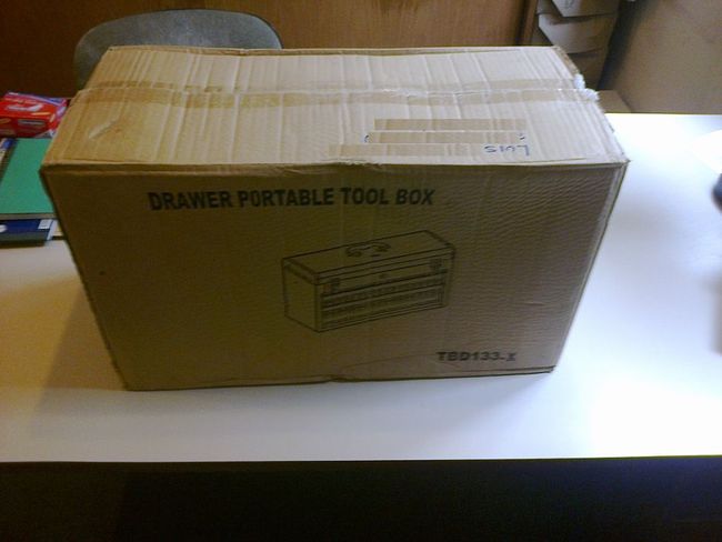 Portable 3 drawer tool box