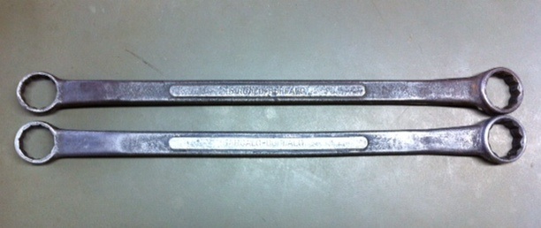 Pair of Barcalo long DBE wrenches