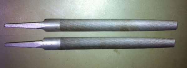 Pair of half round files