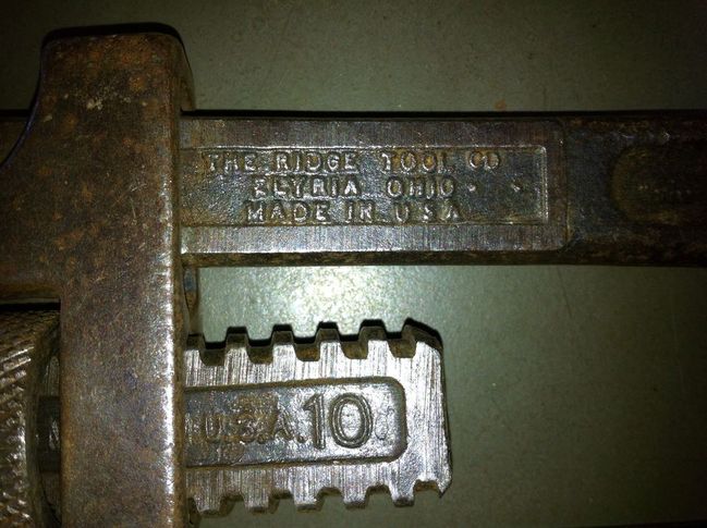 Ridge Tool Co. Marking