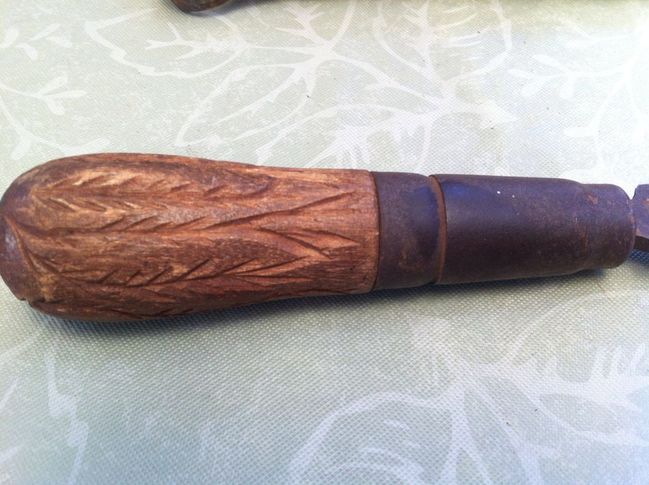 Hand carved file handle for the MVMTS