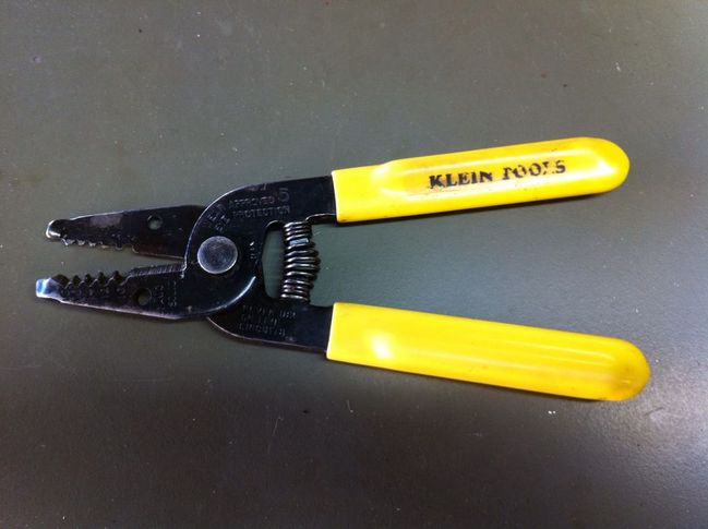 Klein wire stripper after clean up