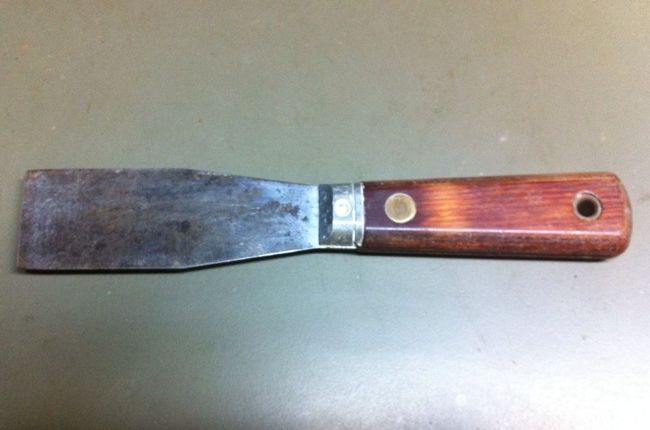 Same knife after sharpening