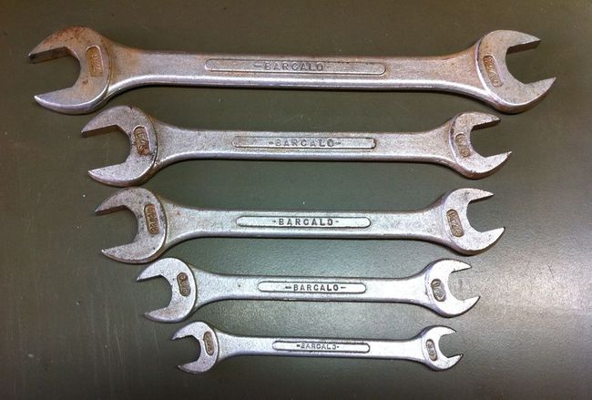 Barcalo DOE wrench set cleaned