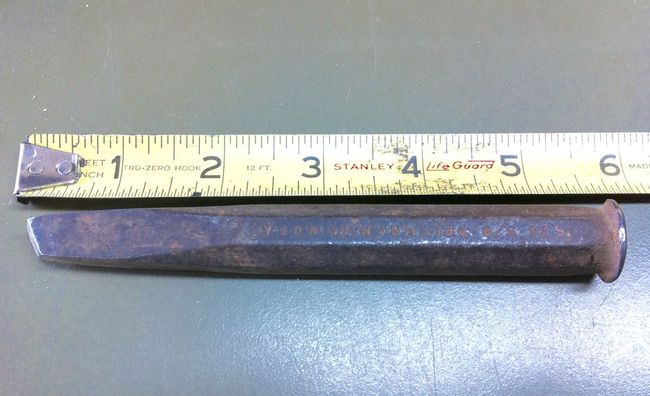 Plomb chisel measured