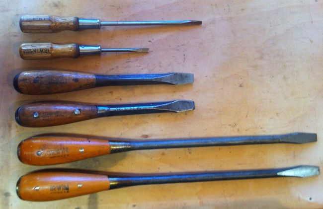 Irwin ink marked screwdrivers