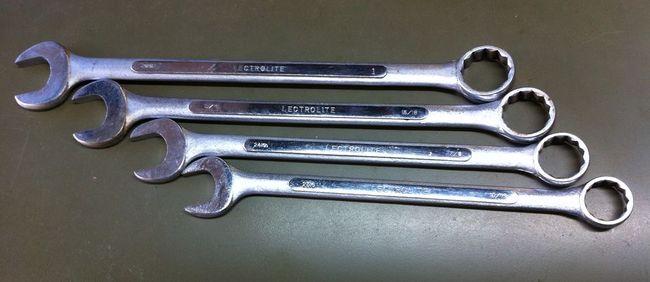 Lectrolite large combination wrenches