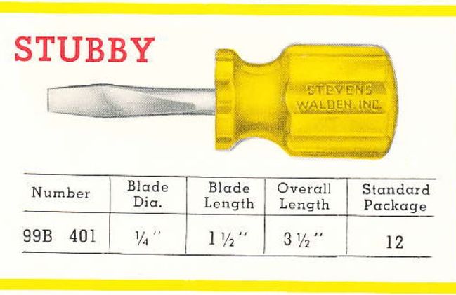 Walden screwdriver listing