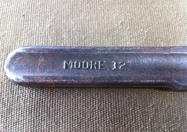 Moore 12&quot; auto wrench markings