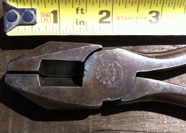 BB 4407 lineman's pliers markings