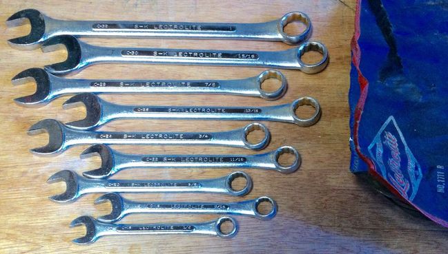 S-K Lectrolite combination wrench set