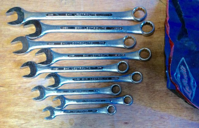 S-K Lectrolite combination wrench set