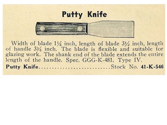 Class 41 NAF putty knife image