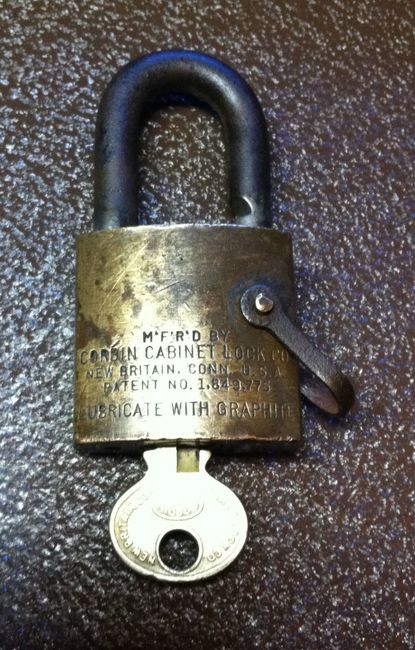 ORD padlock after repair