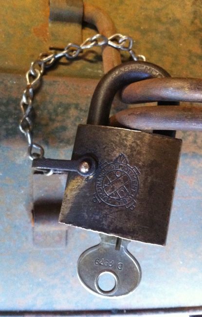 ORD padlock with chain added