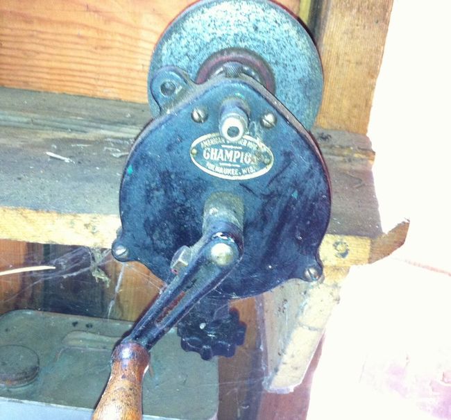 Champion hand grinder front view