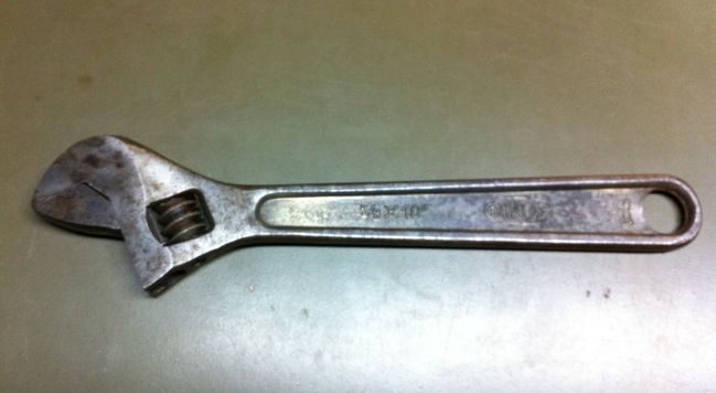 Dunlap 10&quot; adjustable wrench from Germany