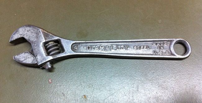 Diamond 4&quot; adjustable wrench