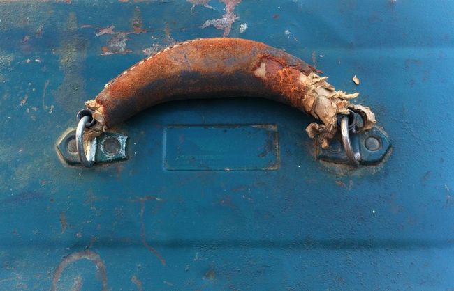 Leather toolbox handle other side