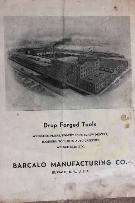 1941 Barcalo price list