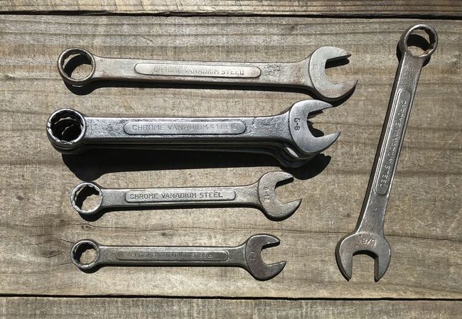 Barcalo chrome vanadium combination wrenches