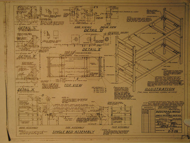 wood-bedstead-blueprint